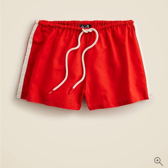 J. Crew Pants - Jcrew red side-stripe shorts linen cotton blend NWT